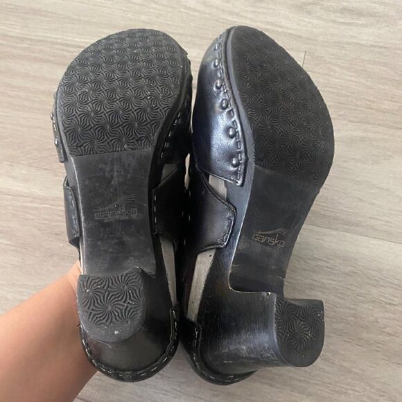 Dankso, black slip on women's comfort pumps size 36 - Picture 3 of 8